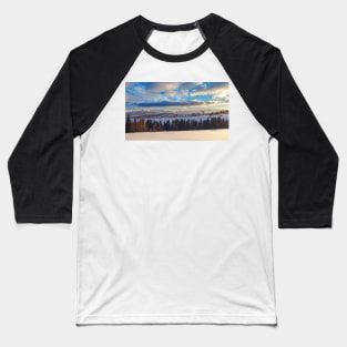 Distant Tatry mountains winter panorama Baseball T-Shirt